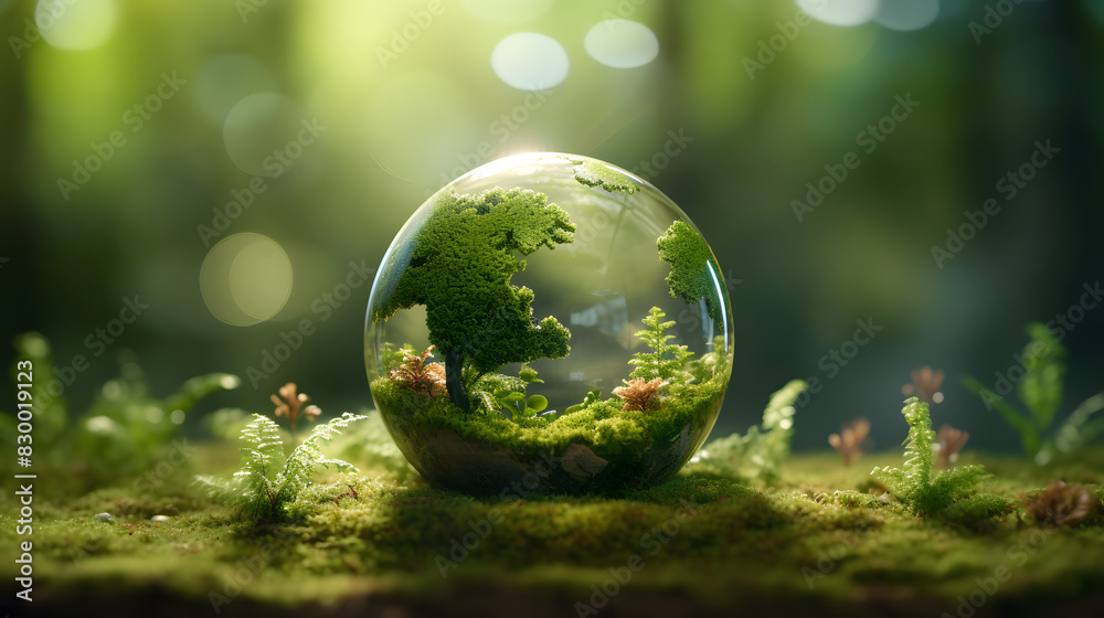 Digital environmental protection forest green planet graphics poster background Digital environmental protection forest green planet graphics poster background