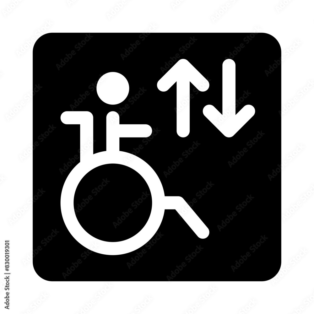 elevator glyph icon elevator glyph icon