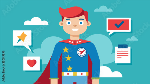 A student dressed in a creative and eyecatching costume drawing attention to their campaign and making a lasting impression on potential voters.. Vector illustration