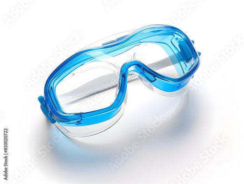 Transparent Blue Safety Goggles for Workplace Protection and Vigilance