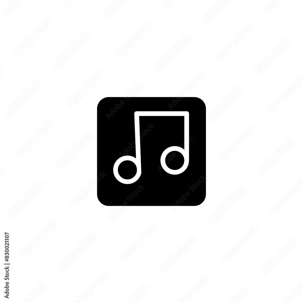music note glyph icon music note glyph icon
