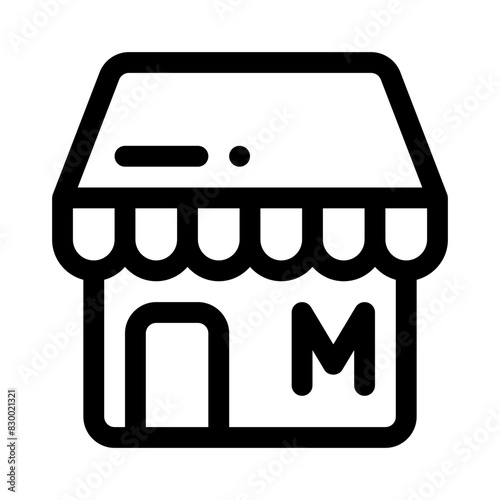 marketplace line icon