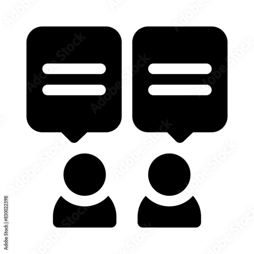 feedback glyph icon
