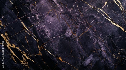 Black marble luxury, light purple with gold streaks, full focus, website background, design template 