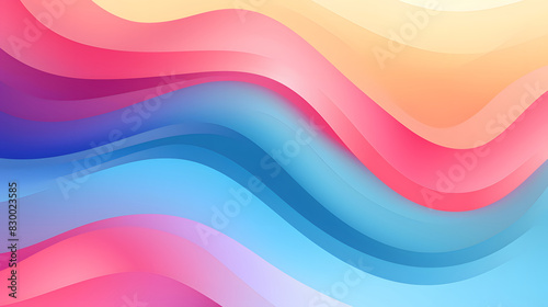 Digital retro colorful waves abstract background © yonshan