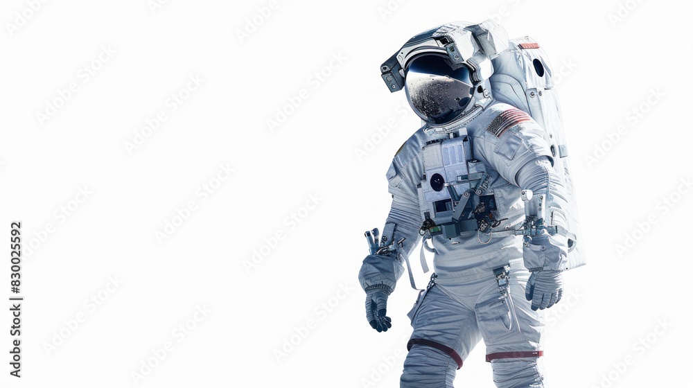 astronaut face white background.