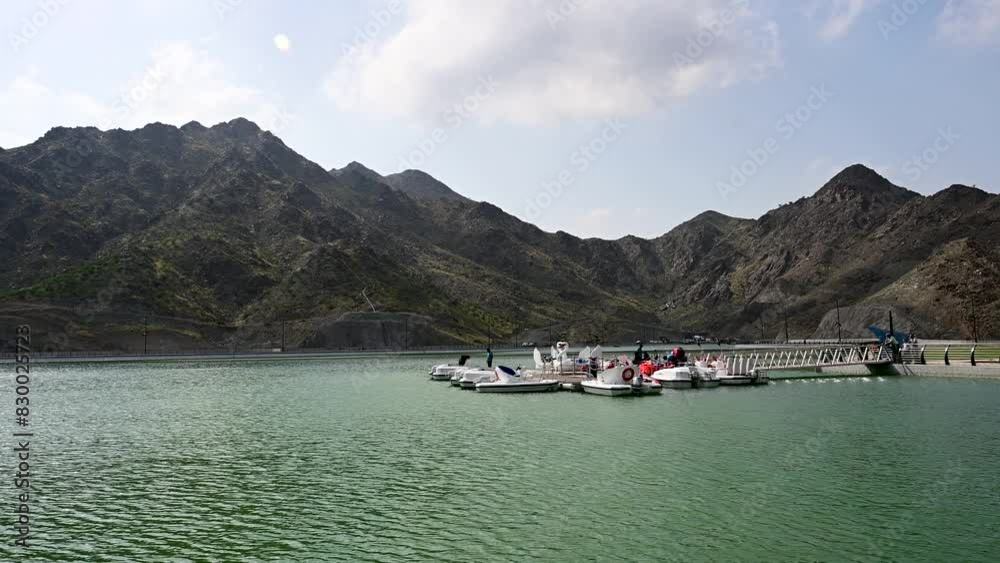 Beautiful Natural Water Resource in United Arab Emirates After Rainy Season Beautiful Natural Water Resource in United Arab Emirates After Rainy Season