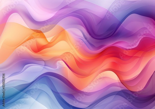 Abstract Colorful Liquid Waves