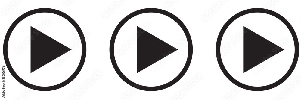 Media Player Buttons icon set, Play and pause buttons sign, Video Audio Player button symbol, vector illustration Media Player Buttons icon set, Play and pause buttons sign, Video Audio Player button symbol, vector illustration