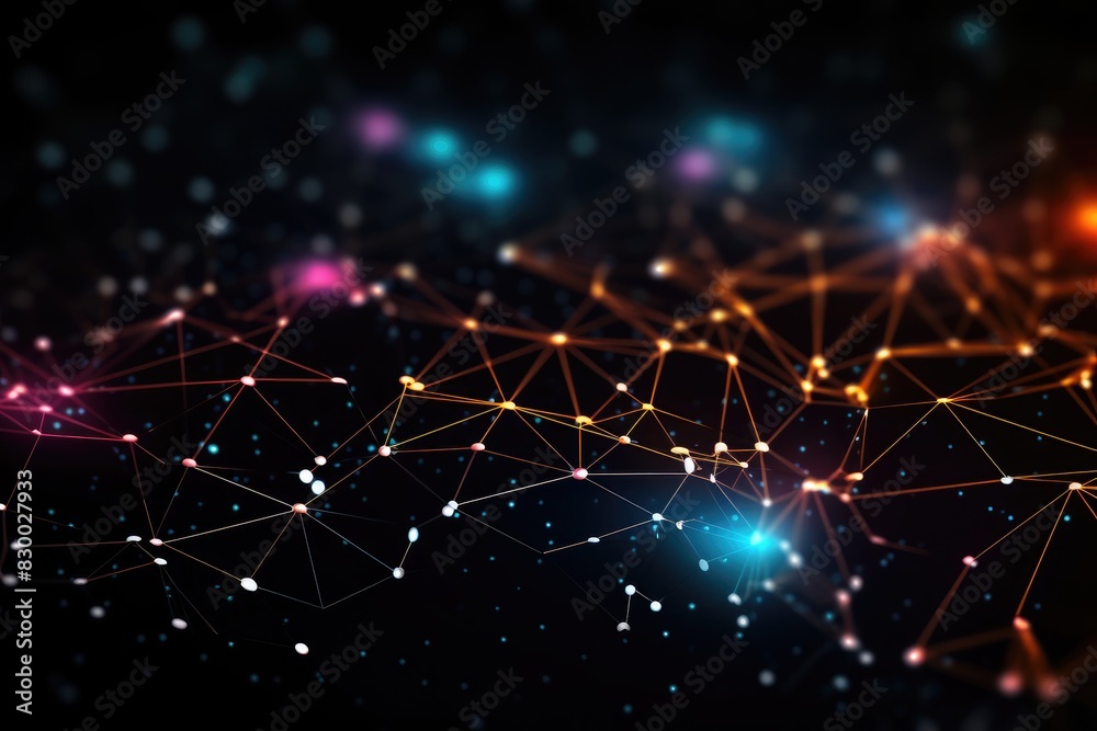 Fototapeta premium Abstract image of a neural network.