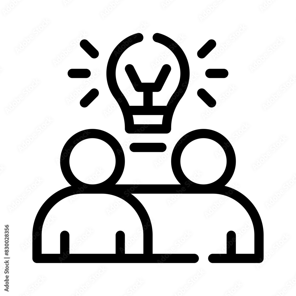 collaboration line icon collaboration line icon