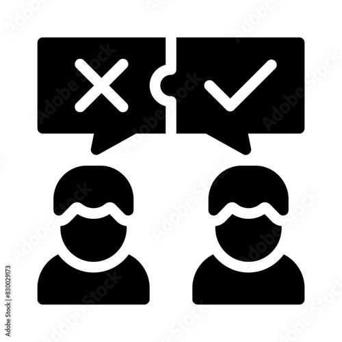 conflict glyph icon