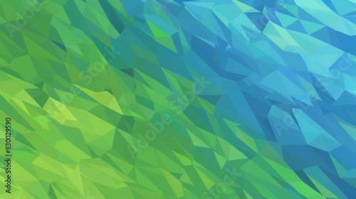 blue and green colors, vector illustration of a high poly background, a highpoly geometric texture, and a polygonal pattern, flat design photo