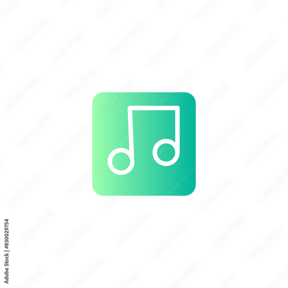 music note gradient icon music note gradient icon