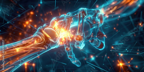 Joint Swelling: The Swollen and Inflamed Joints of Joint Pain - Picture a scene where joints are swollen and inflamed, causing pain, stiffness, and limited range of motion