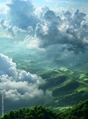 Mountains and Clouds