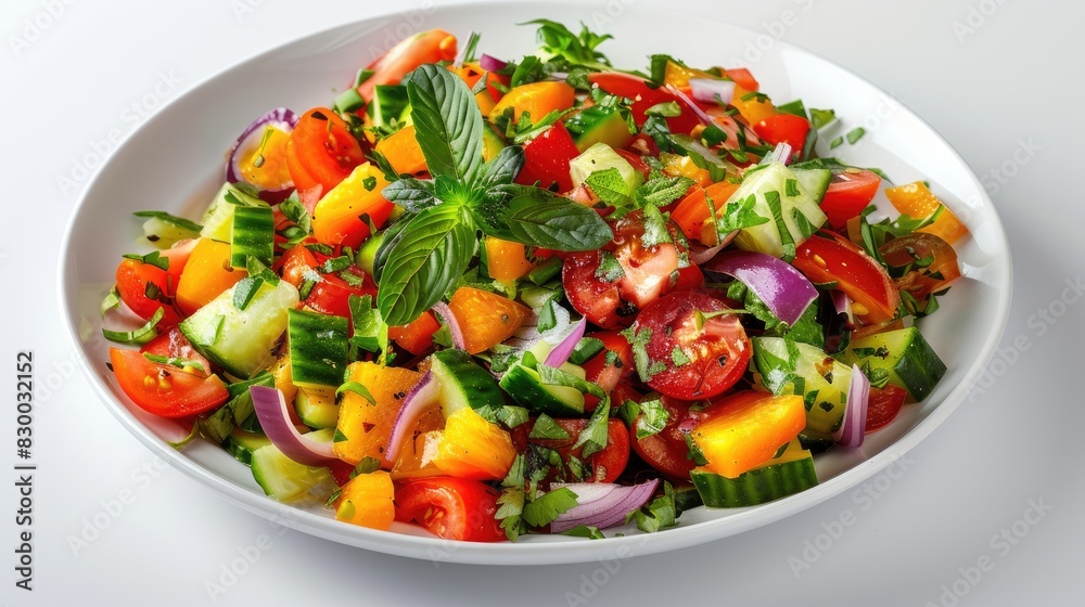 Vegetable salad for a healthy lifestyle and diet at home