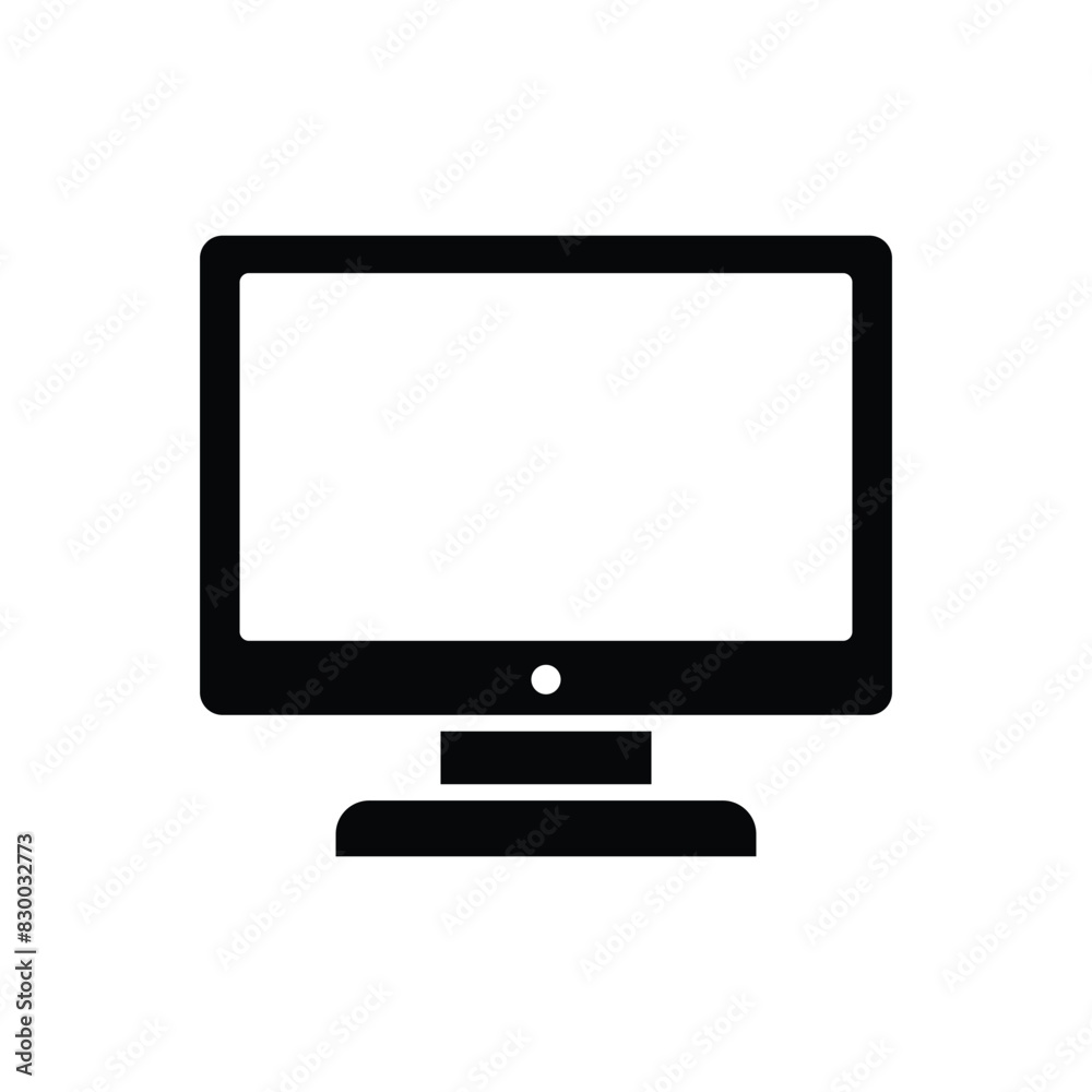 monitor icon vector design template simple and clean