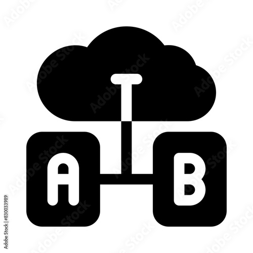 ab testing glyph icon