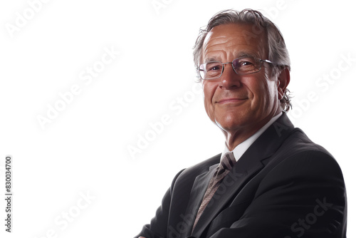 Professional Business Portrait Isolated On Transparent Background