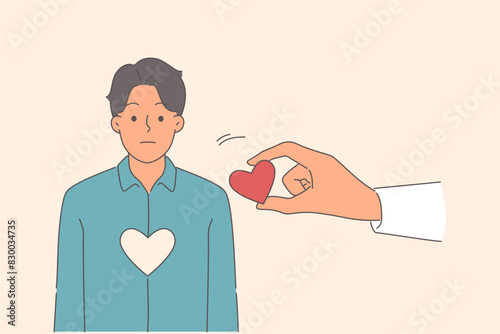 Person without heart needs organ donor to continue living and restore health, impaired by disease