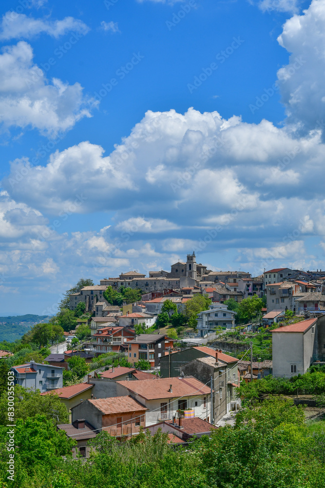 The landscape around Castelvetere sul Calore, a small town in Campania, Italy. The landscape around Castelvetere sul Calore, a small town in Campania, Italy.