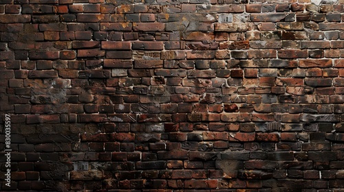 Vintage brick wall background photo