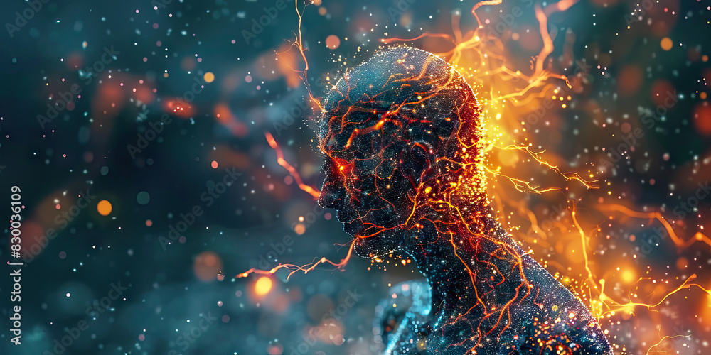 Burning Sensation: The Intense, Burning Feeling of Nerve Pain - Visualize a scene where a burning sensation spreads through the body, indicating nerve damage or irritation. Burning Sensation: The Intense, Burning Feeling of Nerve Pain - Visualize a scene where a burning sensation spreads through the body, indicating nerve damage or irritation.