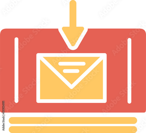 Mail Download Vector Icon
