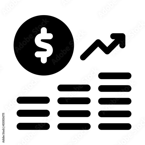 stocks glyph icon