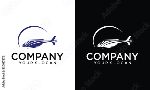 This is helicopter logo design