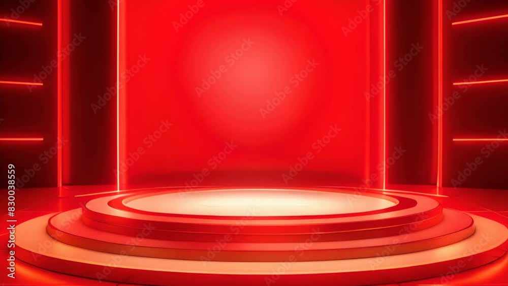 podium Futuristic showcase with platform for product displaying. Empty modern stage display. Seamless looping motion design. Video animation Ultra HD 4K 3840x2160
podium Futuristic showcase with platform for product displaying. Empty modern stage display. Seamless looping motion design. Video animation Ultra HD 4K 3840x2160