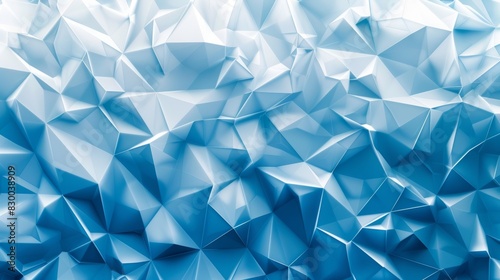 blue and white colors, vector illustration of a low poly background, a lowpoly geometric texture, and a polygonal pattern, flat design 