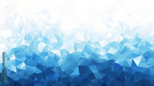 blue and white colors, vector illustration of a low poly background, a lowpoly geometric texture, and a polygonal pattern, flat design 