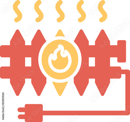 Heat Radiator Vector Icon