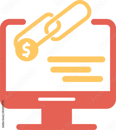 Link Sales Vector Icon