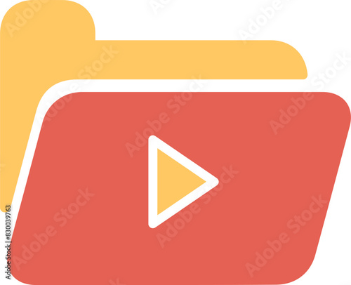 Media Folder Vector Icon
