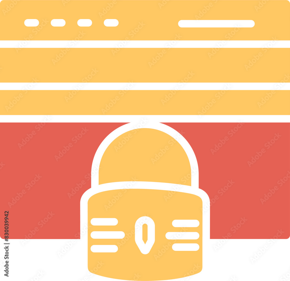Fototapeta premium Lock Vector Icon