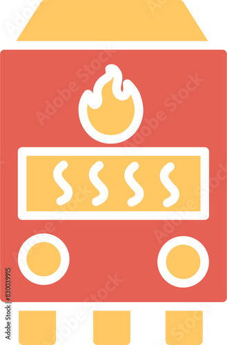 Gas Furnace Vector Icon