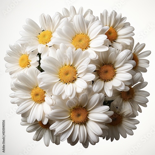 Lovely Daisy  Marguerite  isolated on white background  including clipping path. 