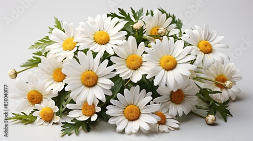 Lovely Daisy  Marguerite  isolated on white background  including clipping path. 