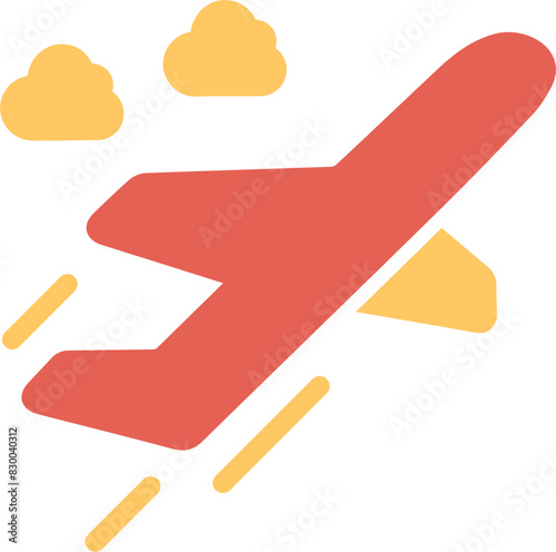 Flight Takeoff Vector Icon