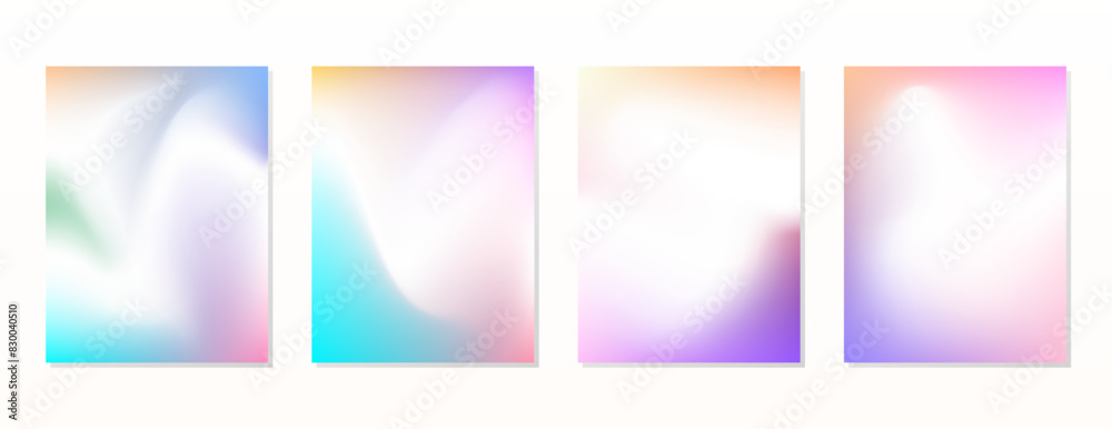 SET SOFT GRADIENT LIQUID COLOR. POSTER BACKGORUND DESIGN VECTOR TEMPLATE GOOD FOR POSTER, WALLPAPER, COVER, FRAME, FLYER, SOCIAL MEDIA, GREETING CARD