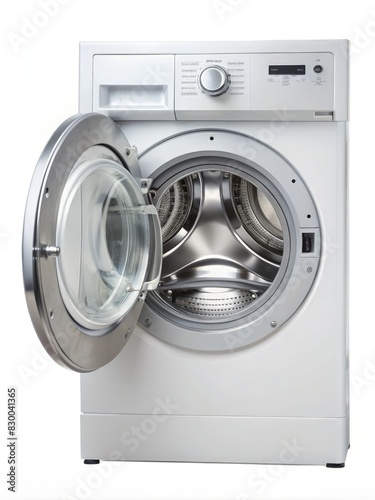 Open Door Washing Machine. Generative AI