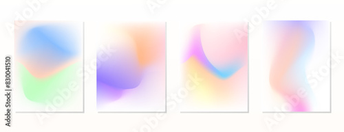 SET SOFT GRADIENT LIQUID COLOR. POSTER BACKGORUND DESIGN VECTOR TEMPLATE GOOD FOR POSTER, WALLPAPER, COVER, FRAME, FLYER, SOCIAL MEDIA, GREETING CARD