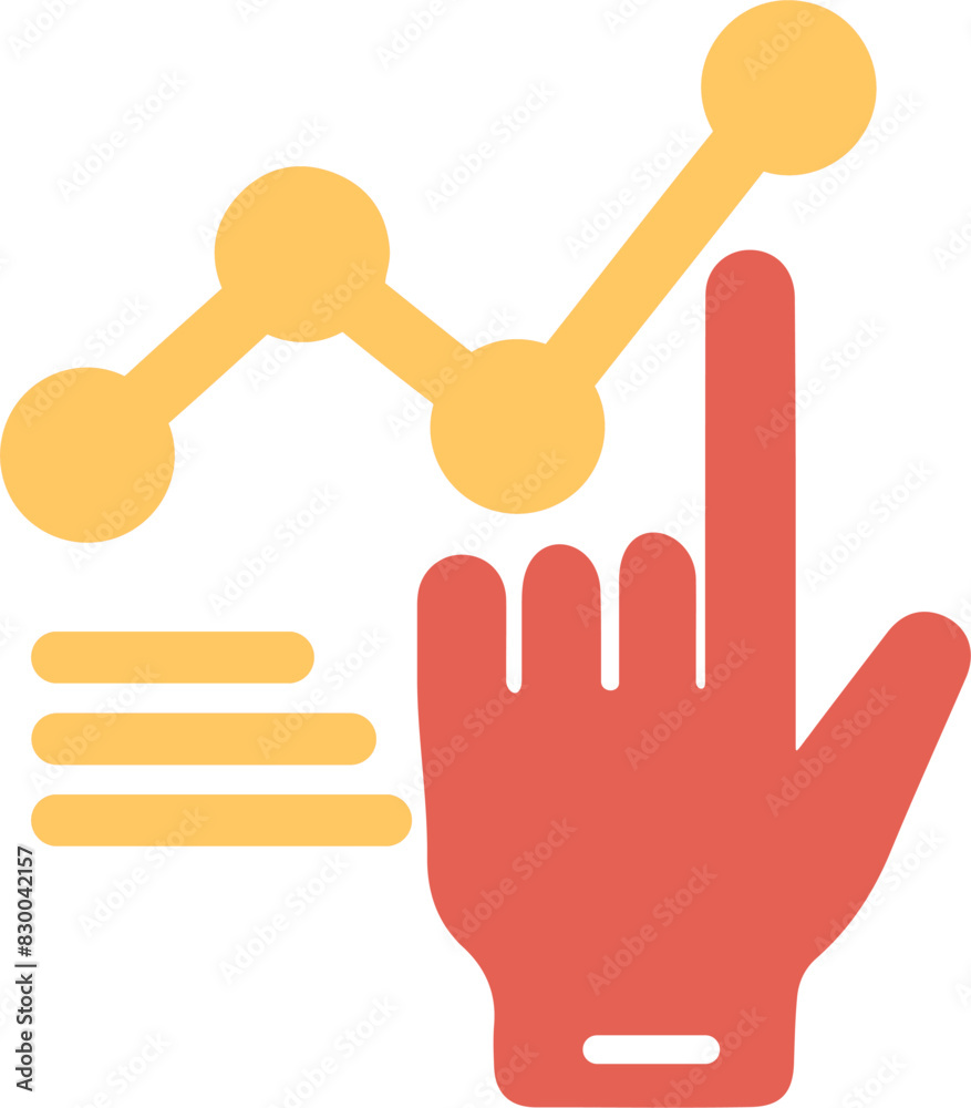 Fototapeta premium Gesture Vector Icon