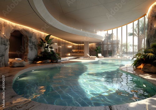 Indoor swimming pool photo