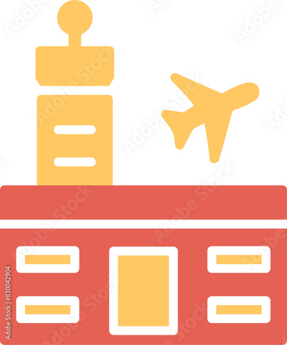 Airport Building Vector Icon