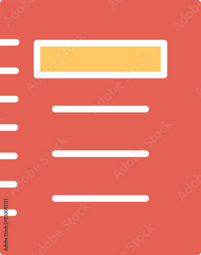 Notepad Vector Icon