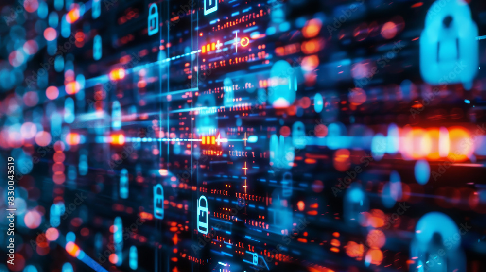 Internet and technology concept. Cyber security Internet and technology concept. Cyber security
